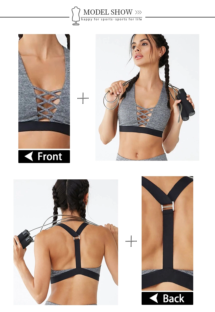 Wholesale Yoga Wear Moisture Wicking Super Comfortable Women Sports Sexy Bra