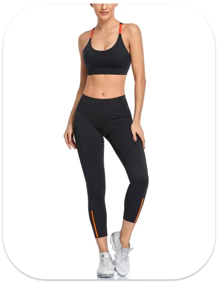 Soutien-gorge de sport de yoga de remise en forme à haute intensité respirant à col en U pour femmes personnalisé