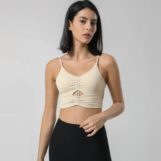 Haut soutien tissu évacuant l'humidité plus doux Fitness entraînement femmes vêtements Yoga haut sport soutien-gorge