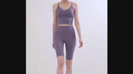 Soutien-gorge de sport respirant à logo personnalisé pour femme avec fermeture éclair