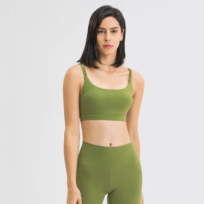 Femmes entraînement rembourré sangle sport soutien-gorge Fitness couleur Pure Gym vêtements course soutien-gorge