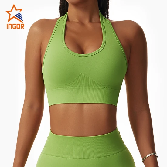 Vêtements de yoga en gros évacuant l'humidité super confortable soutien-gorge sexy de sport pour femmes