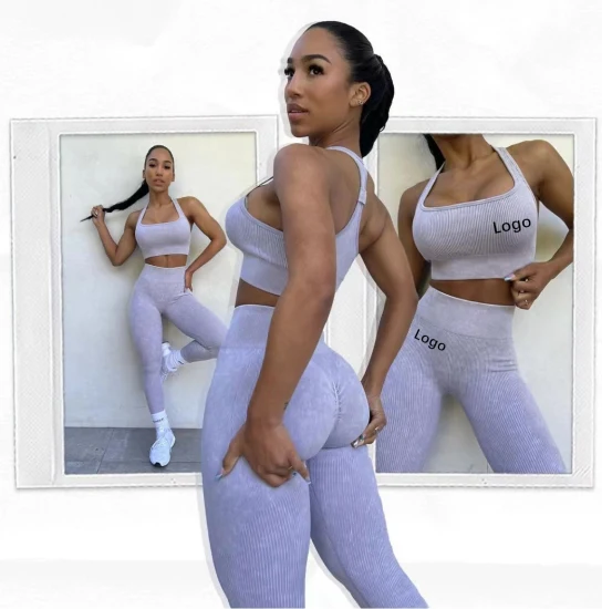 Xsunwing gros survêtements personnalisés femmes automne vêtements haut court sans manches deux pièces pantalon ensemble Yoga vêtements de sport Sexy ensembles de Yoga